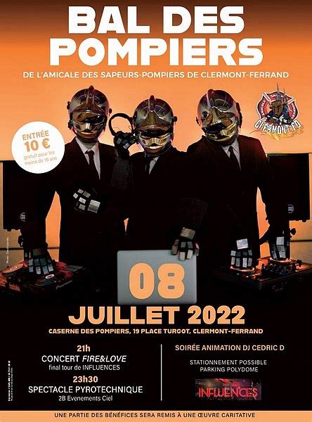 bal des pompiers clermont ferrand|LE BAL DES POMPIERS